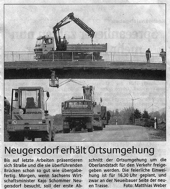 Neugersdorf erhält Ortsumgehung
